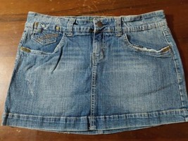 Hydraulic Denim Blue Jean Skirt Size 7/8 Ladies Mini - £14.55 GBP