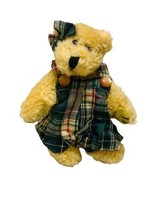 Boyds Bear BECKY Jointed Plush Poseable Archive Collection Plaid Jumper - £6.72 GBP