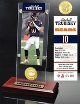 Mitchell Trubisky NFC Champs Chicago Bears PlayerTicket &amp; Bronze Coin Collection - £31.64 GBP