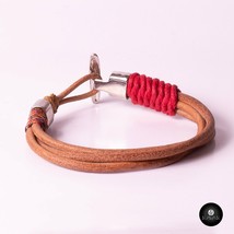 Kavak - Handmade Braided Leather Cords  Adjustable Men&#39;s Bracelet - £15.14 GBP