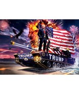 Donald Trump American President Winner Tank Deco Poster 14x21&quot; 24x36&quot; 32... - £8.76 GBP+