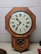 Vtg Hamilton Schoolhouse Regulator Clock - WORKS GREAT! SOUNDS GREAT! - $109.89