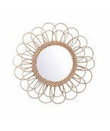 Boho Innovative Art Decoration - 22&quot; Large Rattan B Round Mirror for Bed... - £58.57 GBP