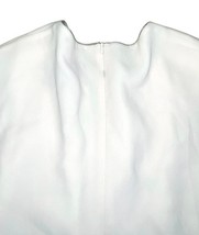 Max Mara Cream Sleeveless Wrap Top with Belt Italy Sz Unknown 25" Long image 6