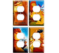 set of 4 duplex outlet covers Lion King Simba Nala Timon and Pumba children girl - £34.28 GBP