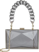 Transparent Rhombus Party Handbag - £35.37 GBP