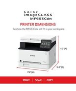 Canon Color imageCLASS MF653Cdw  multifunction copy printer scan fax  51... - $295.99