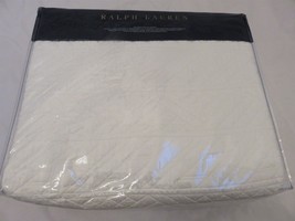 Ralph Lauren Oakfield Parchment Full queen Quilted Coverlet $500 - $178.51
