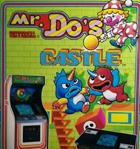 Mr Do&#39;s Castle Arcade Flyer Original Video Game Artwork Print Japan Retro 1983 - £32.51 GBP
