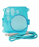 ATNY Instax Instant Camera Blue or Silver Hard Shell Case with Adjustabl... - £7.82 GBP