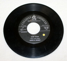 Santo &amp; Johnny – Sleep Walk + All Night Diner ~ Canadian American 5955 ~ 45 RPM - £56.29 GBP