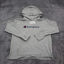 Champion Sweater Mens M Gray Front Pockets Long Sleeve Pullover Hoodie - £23.72 GBP