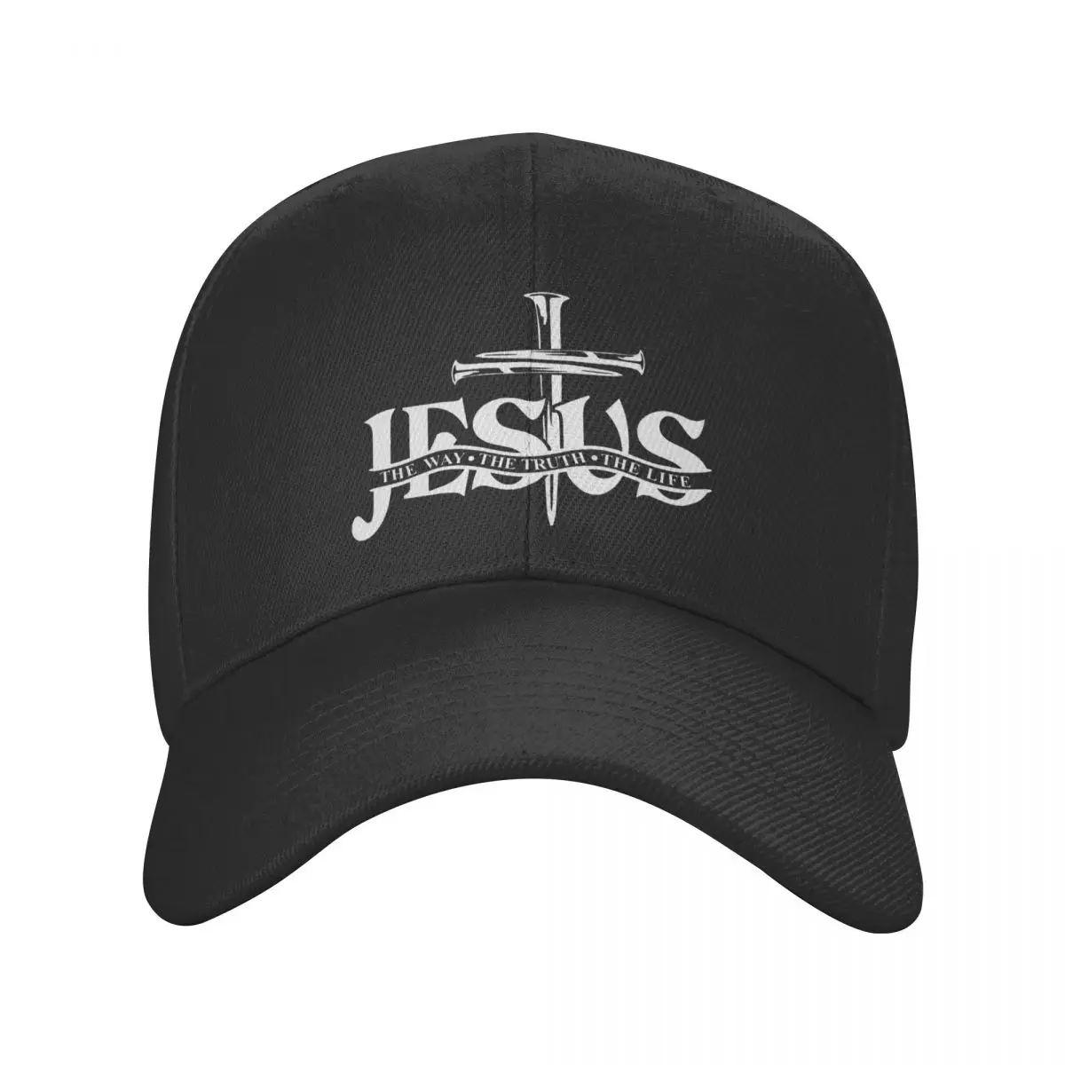 Jesus The Way The Truth The Life Baseball Cap Religion Cross Christian Faith Hat - $15.88