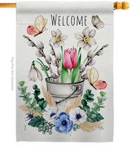Spring Water Can - Impressions Decorative House Flag H104118-BO - $36.97