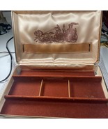 Vtg Farrington Texol Men’s Jewelry Box  Dividers Brown 10”x6.5”USA Clam ... - €18,67 EUR