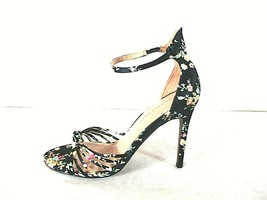 Who What Wear Black Floral Ankle Strap Sandals Heels Shoes Womens 7.5 (S... - £17.40 GBP