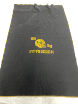 Vintage Pittsburg Steeler Wool Stadium Blanket - £12.11 GBP