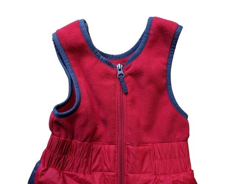 Infant Columbia Ski Pants 6/12 Months Snow Bibs  Red/ Gray MINT CONDITION  Item image 2