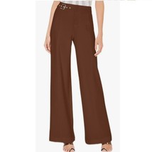 INC Womens 6P Brown Ember Belted Wide Leg Pants NWT CR60 - $39.19