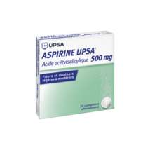 Aspirin 500 Mg, Upsa - 20 Effervescent Tablets - £14.95 GBP