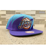 Mitchell &amp; Ness Utah Jazz Sharktooth Teal Purple Adjustable Snapback Hat... - $545.55 MXN