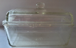 Vintage Antique Glass Westinghouse Refrigerator Glass Storage Loaf Eggs Butter - £20.43 GBP