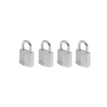 Master Lock 9120EURQNOP 20mm Aluminium Padlocks Four Pack Keyed Alike  - £18.92 GBP