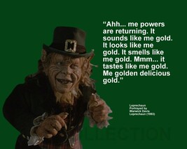 LEPRECHAUN &quot;AHH... ME POWERS ARE RETURNING. IT...&quot; QUOTE PHOTO VARIOUS S... - $92.26 MXN+