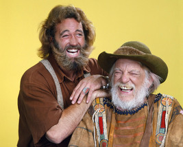 The Life and Times of Grizzly Adams Dan Haggerty Denver Pyle laughing 16x20 Canv - £56.29 GBP