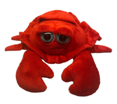 Petting Zoo Big Eyed CRAB Pillow Style Plush Stuffed Animal Red - £8.73 GBP