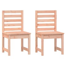 Outdoor Indoor Garden Patio Wooden Pine Wood Set Of 2 Chairs Seat Chair ... - £71.55 GBP+