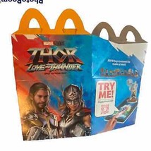 Thor Love Thunder 2022 Happy Meal Box Fast Food Premium Ephemera Hobby Blue - £4.71 GBP