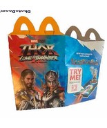 Thor Love Thunder 2022 Happy Meal Box Fast Food Premium Ephemera Hobby Blue - £4.61 GBP