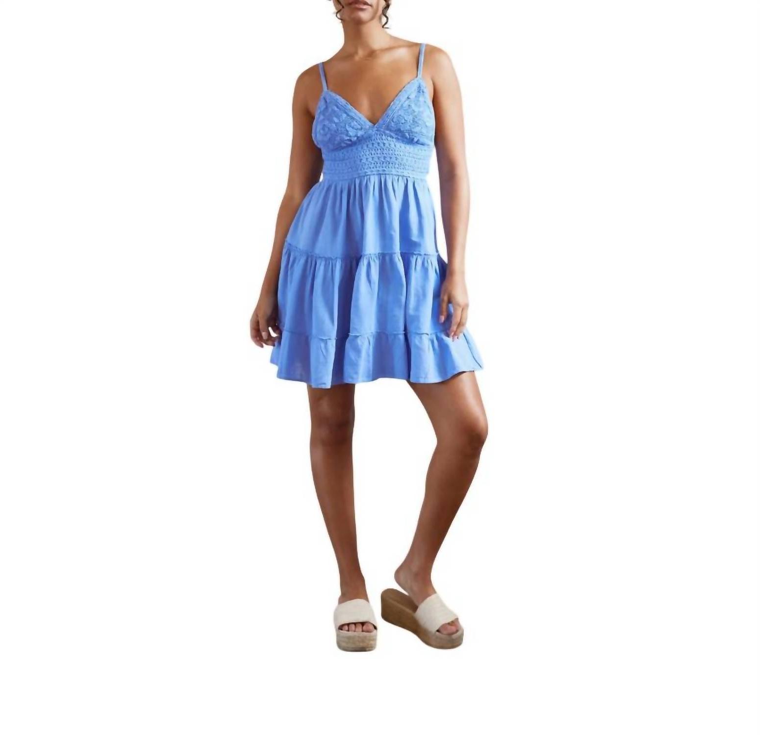 Blanco By Nature Serena Tie Back Crochet Dress Size M - $30.69