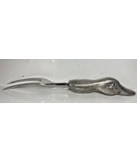 VINTAGE Duck Handled Carving Fork Hand Forged Germany Chrome Steel - $18.53 CAD