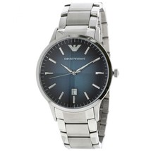 Emporio Armani AR2472 Classic Blue Textured Dial Men&#39;s Watch - £99.76 GBP