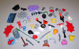 Used LEGO Minifig Accessories Treasure Chest Helmet Visor Ponytail Apple Broom - £7.94 GBP