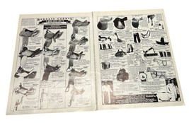 Bargain Corral Western Cowboy GearVintage Print Ad 1993 Saddles Clothing 2 Page - £11.95 GBP