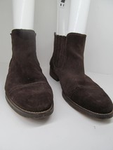 J&amp;M Johnston Murphy 1850 Mend Brown Suede Captoe Chelsea Ankle Boots US ... - $49.00