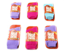 6 pack Heat Control Socks Warm Thermal Socks Beautiful Colors Heated Cot... - £11.82 GBP