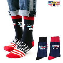Donald Trump 2020 Socks American USA Flag President Republican Election Father G - £3.85 GBP+