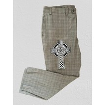 Lauren Ralph Lauren Trousers IRISH CROSS Embroidered Patch Pants Size 40/30 - $555.02 MXN
