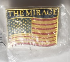 The Mirage US Flag pinback, new - £6.91 GBP