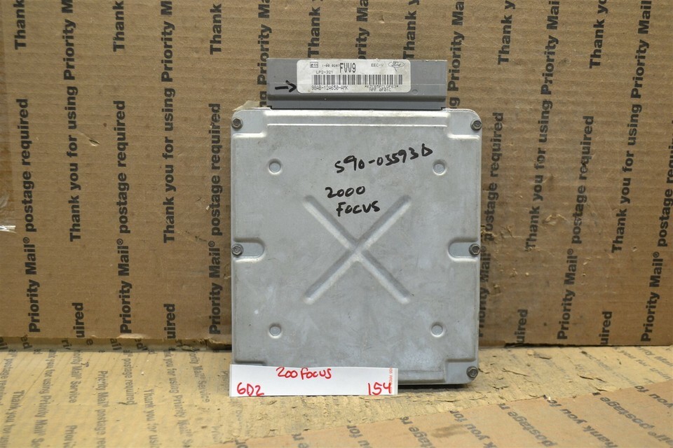 2000 Ford Focus AT SOHC Engine Control Unit ECU 98AB12A650AMK 154-6D2 - $12.73