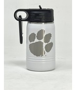 Clemson Lil PAW White 12oz Double Wall Insulated Stainless Steel Sport B... - $29.99