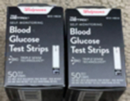 Walgreens blood glucose test strips 50 Count, Lot of 2 Exp 102022 - £14.19 GBP