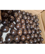 50 PIECES NEW FINISHED MAPLE 1&quot; ROUND WOOD CABINET KNOBS / PULLS ESPRESSO - $31.17 CAD