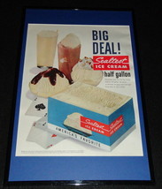 1955 Sealtest Ice Cream Framed 11x17 ORIGINAL Advertising Display - $59.39