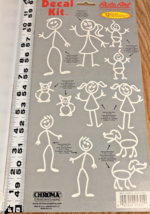 CHROMA Stick People Decal Kit 5301 Auto Window Stickers, 12 Images, Fami... - $7.04 CAD