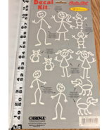 CHROMA Stick People Decal Kit 5301 Auto Window Stickers, 12 Images, Fami... - $91.99 MXN